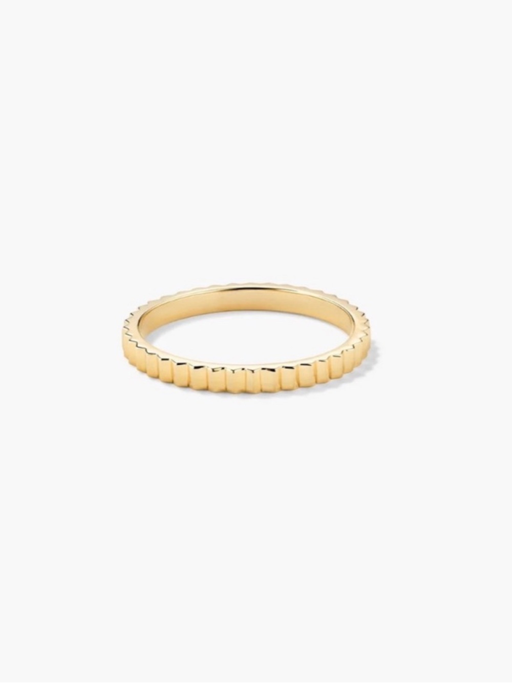 Mejuri Eternity Line Solid Gold Ring Size 7